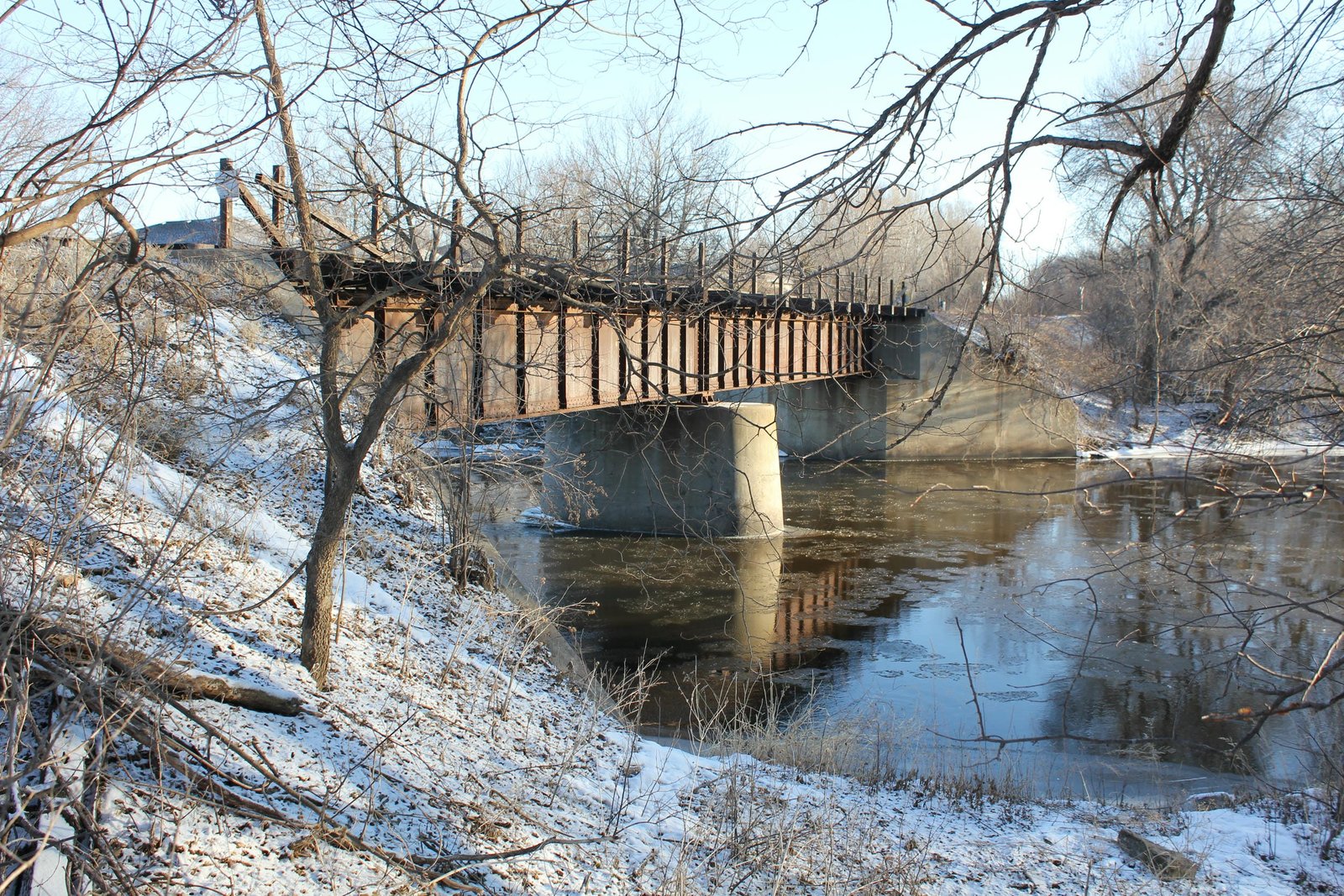 Looking north